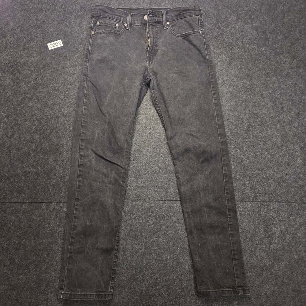 Levis 502 Taper Jeans Mens 31x32 Black Denim Casual Pants